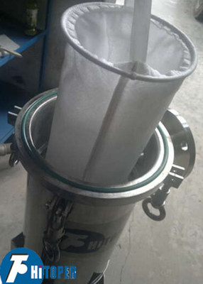 Large Processing Capacity 17L Volume Vertical Bag Filter Housing