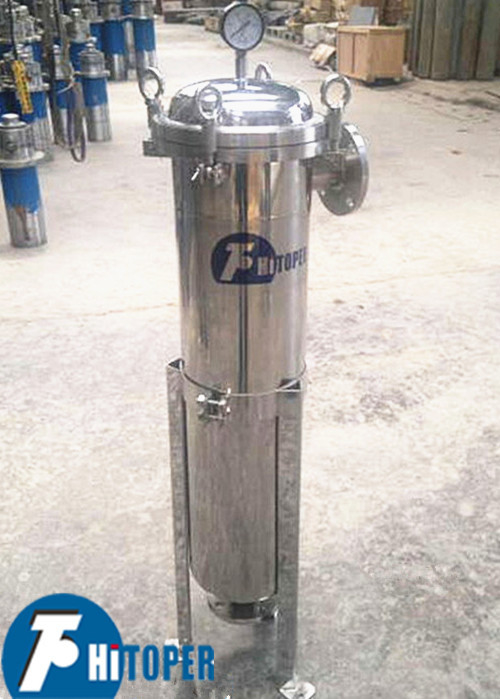 Large Processing Capacity 17L Volume Vertical Bag Filter Housing